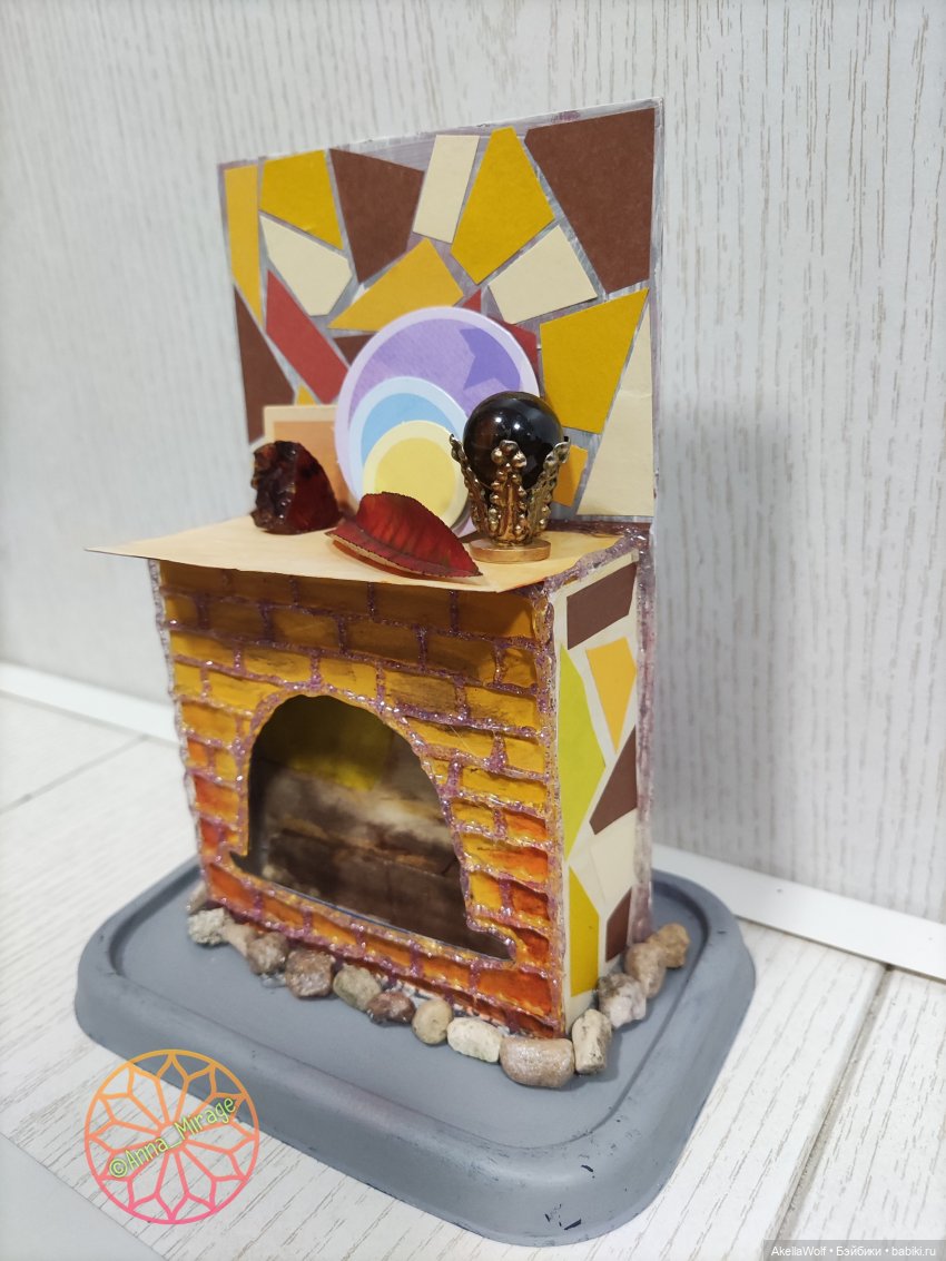 Бюджетный вариант камина — Мебель для кукол и домиков: фото (фото 3)