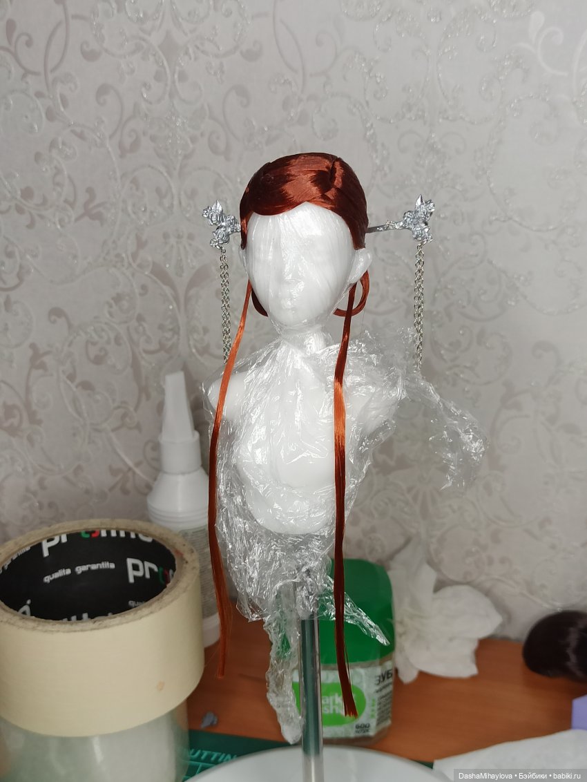 Мой первый парик с пробором в азиатском стиле (фото 3)