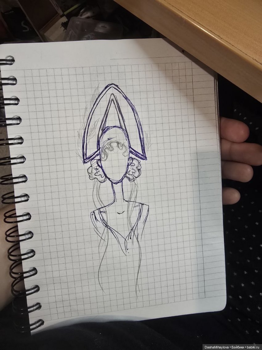 Парик кокошник для куклы Popovy sisters (фото 2)