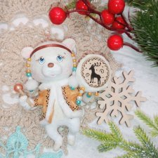 Северная мишка (ёлочная игрушка)