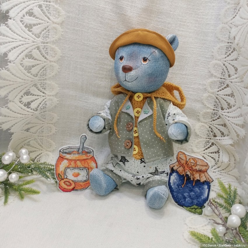 Джинсовые мишки — Авторские мишки Тедди и друзья: фото