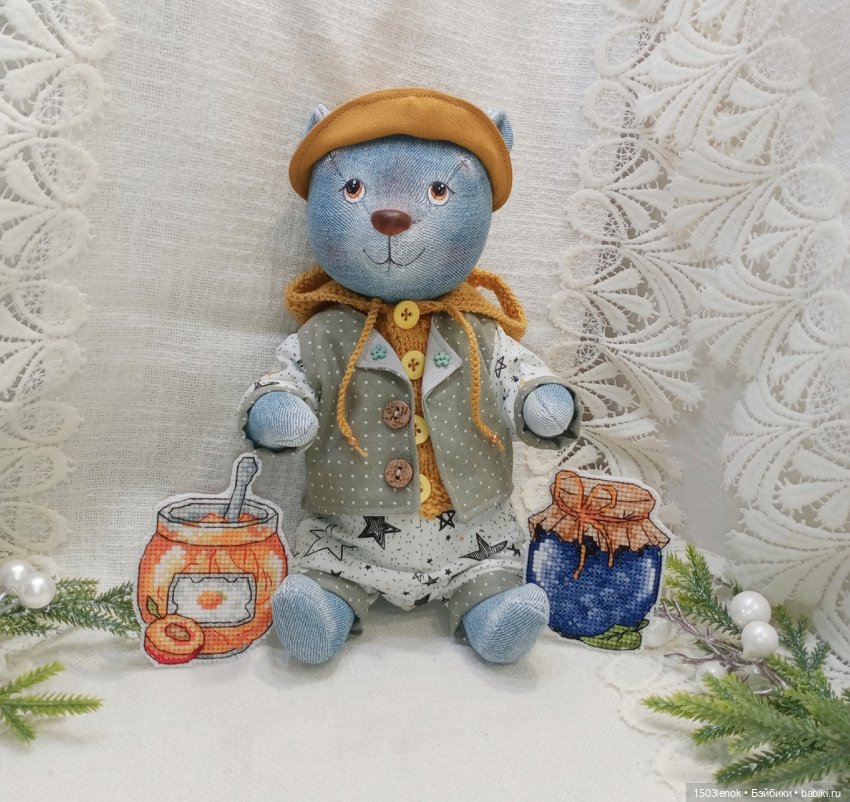 Джинсовые мишки — Авторские мишки Тедди и друзья: фото