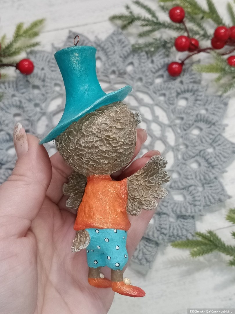 Совиные детки — Лепка авторских игрушек и папье (фото 6)