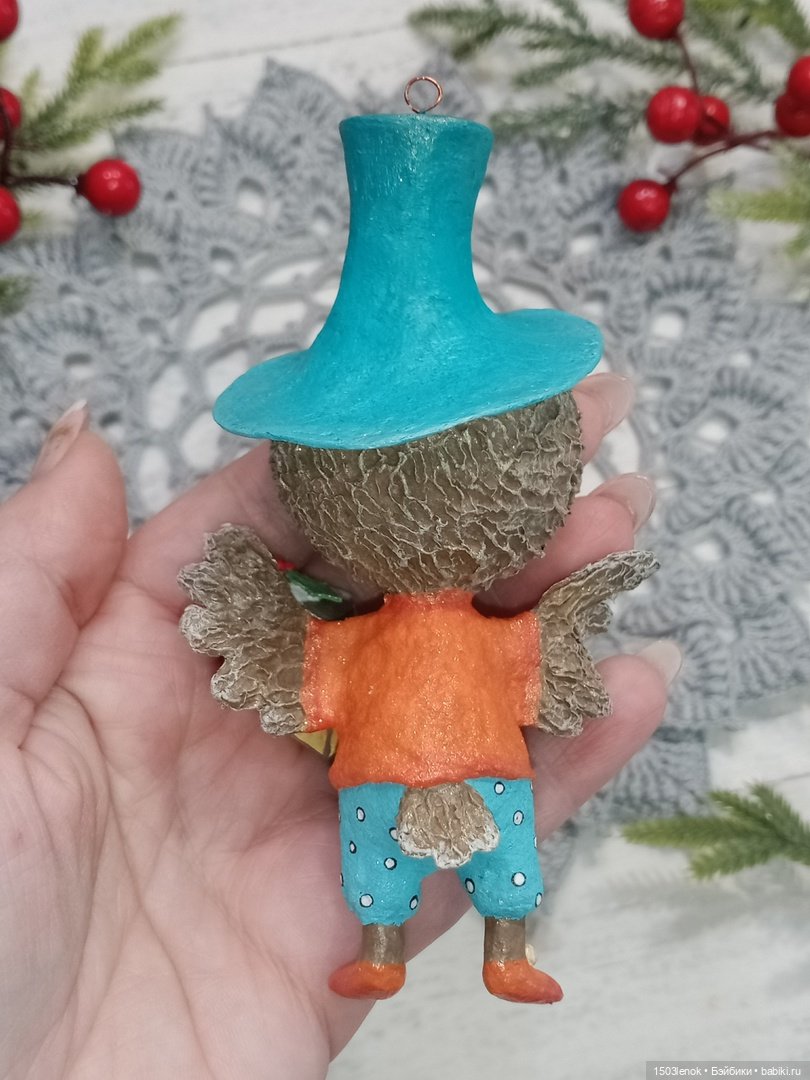 Совиные детки — Лепка авторских игрушек и папье (фото 5)