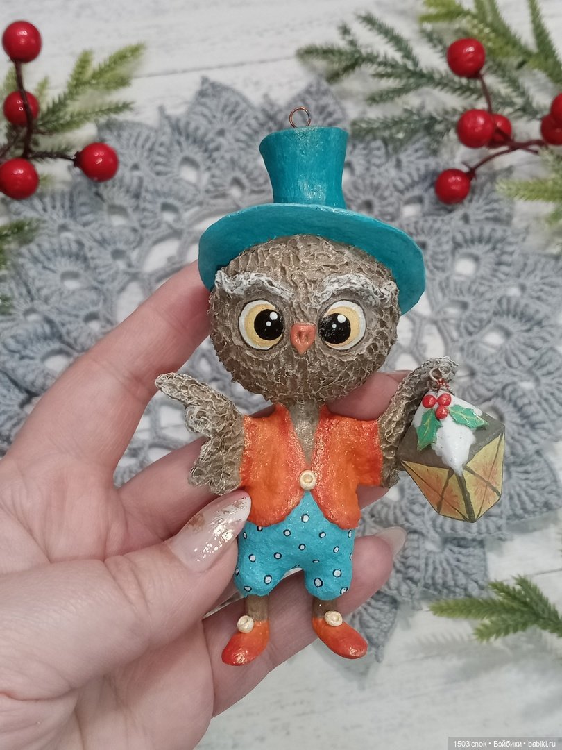 Совиные детки — Лепка авторских игрушек и папье (фото 2)