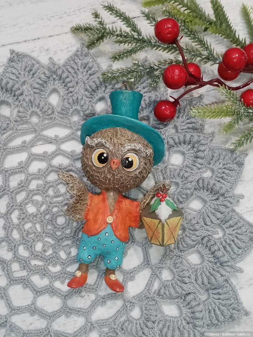 Совиные детки — Лепка авторских игрушек и папье