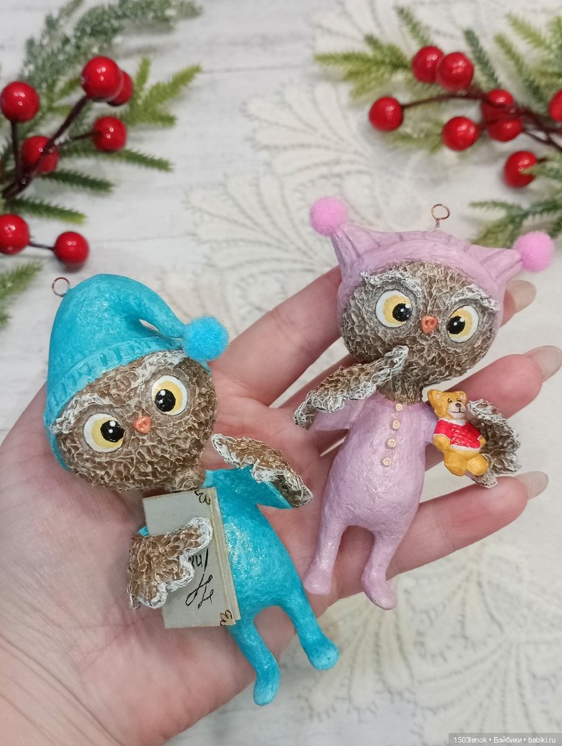 Пижамная вечеринка — Лепка авторских игрушек и папье (фото 9)