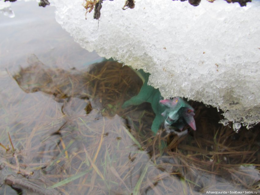 Ящеры у реки: зимнее половодье | Бэйбики Ящеры у реки: зимнее половодье