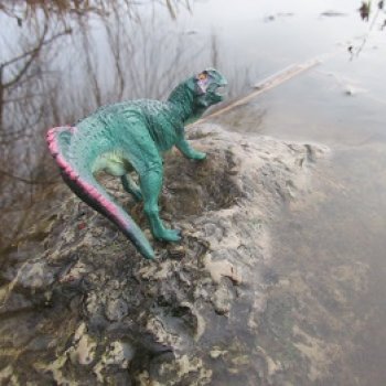 Ящеры у реки: зимнее половодье