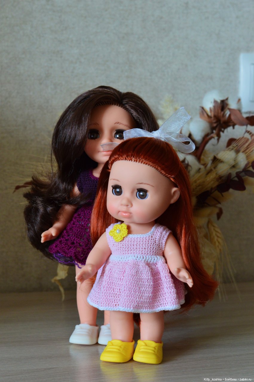 Ася встречает сестричку — Российские куклы Весна (фото 8)