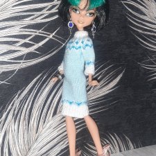 Лопапейса спицами