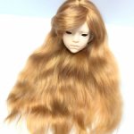 Парик из натуральных локонов козы. ОГ - 12см.