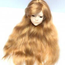 Парик из натуральных локонов козы. ОГ - 12см.