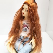 Парик из натуральных локонов козы . ОГ - 12см.