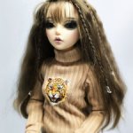 Парик для куклы Minifee с обхватом головы 17,5-18см