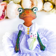 Текстильная лягушка