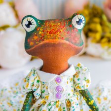 Лягушечка Теа текстильная кукла