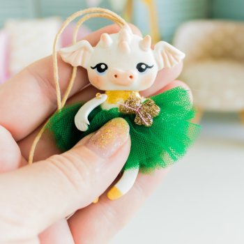 Дракошка елочная игрушка