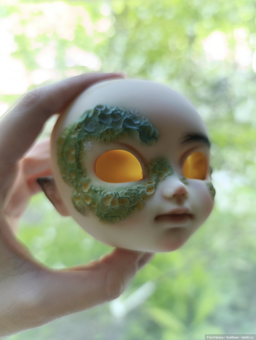 История создания "лишайной" куклы в фотографиях (фото 8)