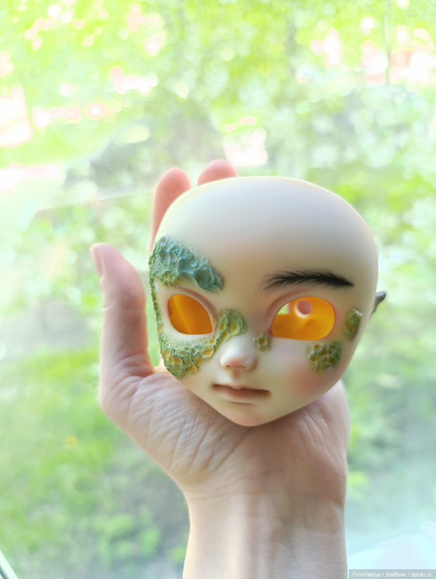 История создания "лишайной" куклы в фотографиях (фото 7)