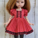Платье на куклу  Паола Рейна