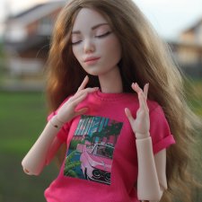 Кукла азиаточка от Рали Халлиловой 3 лица