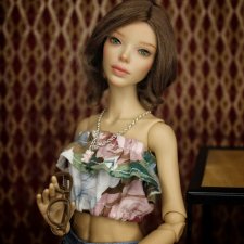 Голова куклы БЖД Алисы Glacedolls