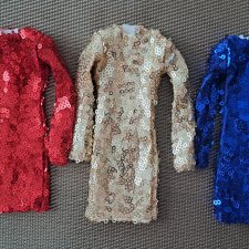 Платья для Барби и ИТ с пайетками Эленприв