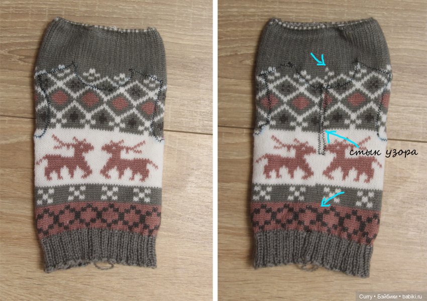 Вяжем свитер из носка — Одежда и обувь для кукол своими руками: фото (фото 9)