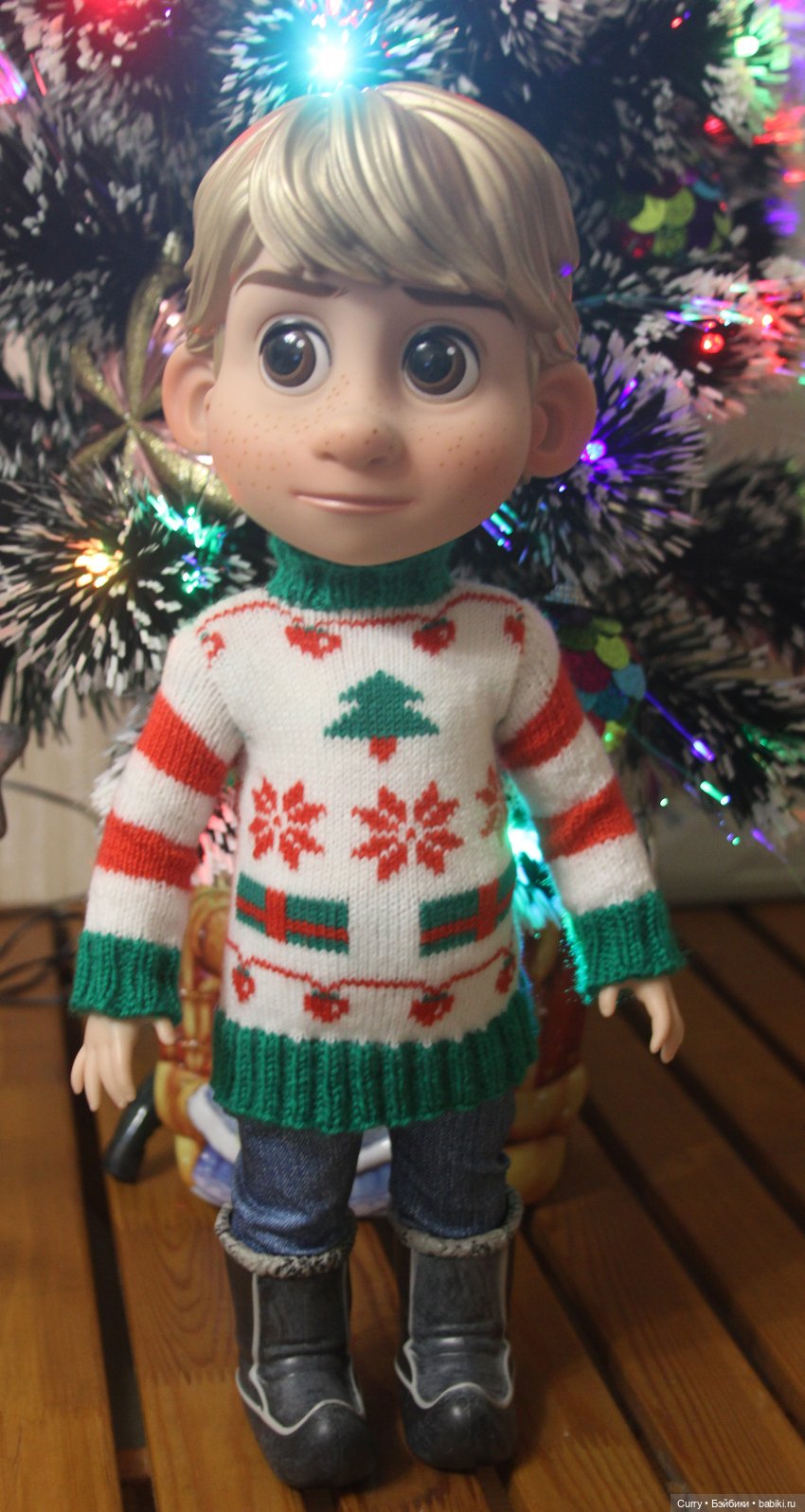 Вяжем свитер из носка — Одежда и обувь для кукол своими руками: фото