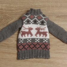 Вяжем свитер из носка