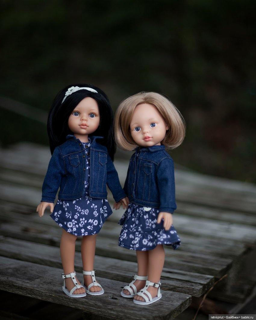 Выкройка джинсовый пиджак для куклы Paola Reina