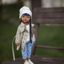 Выкройка плаща для куклы Paola Reina