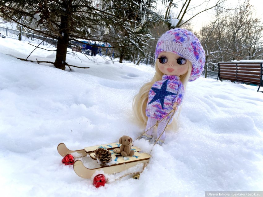 Наши зимние прогулки 😊 — Авторские шарнирные куклы своими руками: лепка (фото 3)