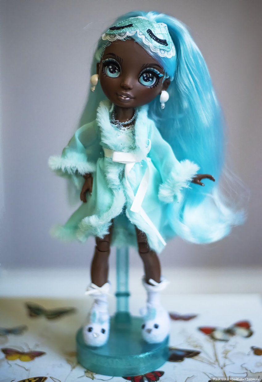 Красавица Голубая Пижамка таки стала моей. Robin Sterling Rainbow High | Бэйбики Красавица Голубая Пижамка таки стала моей. Robin Sterling Rainbow High (фото 8)