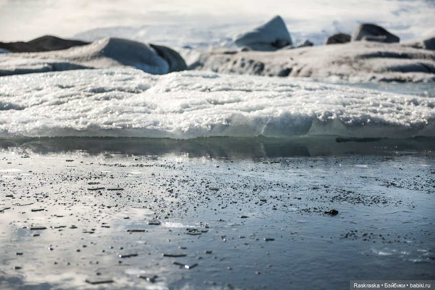 Ледышки бывают разные - прозрачные, огромные и.. грязные:) невероятная Исландия - часть вторая ( про кукол тоже есть:)