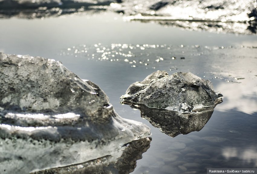 Ледышки бывают разные - прозрачные, огромные и.. грязные:) невероятная Исландия - часть вторая ( про кукол тоже есть:)