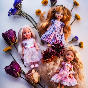 Колокольчиковые феи встретили подругу, и еще раз  о засушивании цветов