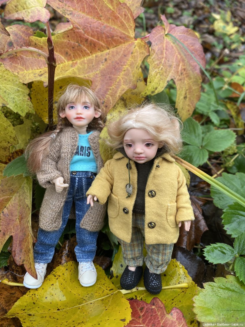 Осенняя прогулка Евы( Авторские куклы Светланы Соколовой) (фото 3)