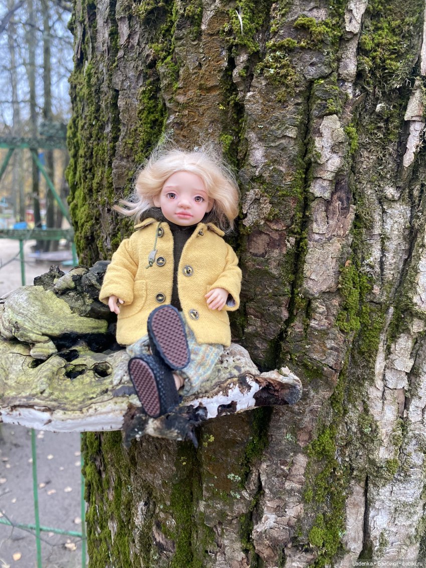Осенняя прогулка Евы( Авторские куклы Светланы Соколовой) (фото 6)