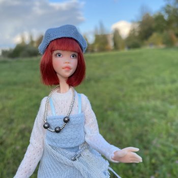 Осенний марафон Жанны ( авторская куколка  Anfisa Dolls)
