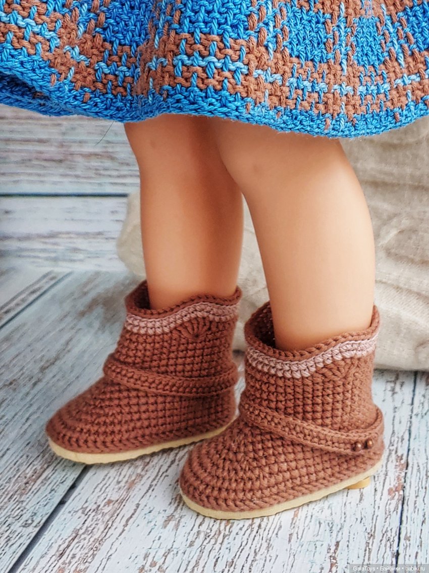 Вязание в стиле кантри — Одежда и обувь для кукол своими руками: фото (фото 7)