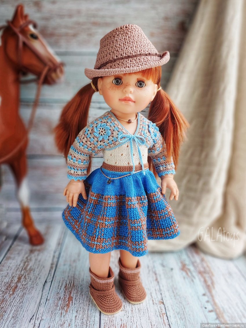 Вязание в стиле кантри — Одежда и обувь для кукол своими руками: фото