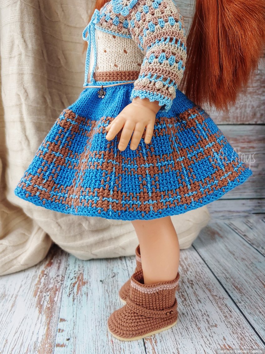 Вязание в стиле кантри — Одежда и обувь для кукол своими руками: фото (фото 3)