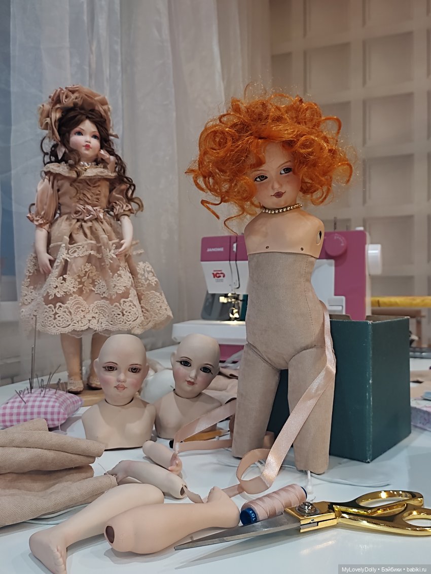 Первая сборка тела — Авторские фарфоровые куклы (OOAK): ручная работа (фото 3)