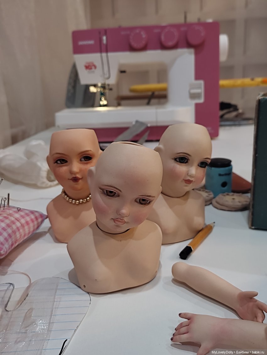 Первая сборка тела — Авторские фарфоровые куклы (OOAK): ручная работа