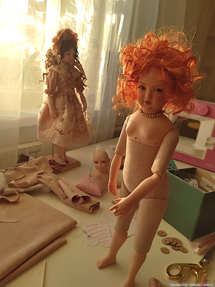 Первая сборка тела — Авторские фарфоровые куклы (OOAK): ручная работа (фото 4)
