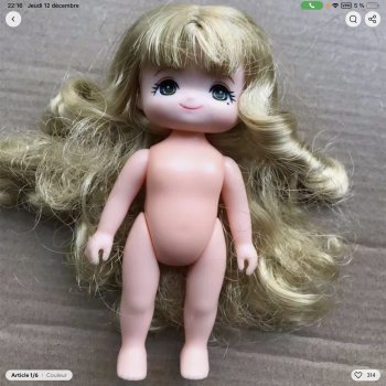 Вопрос, кто нибудь пробовал сажать mini Licca Takara на подвижное тело типа YMY ?