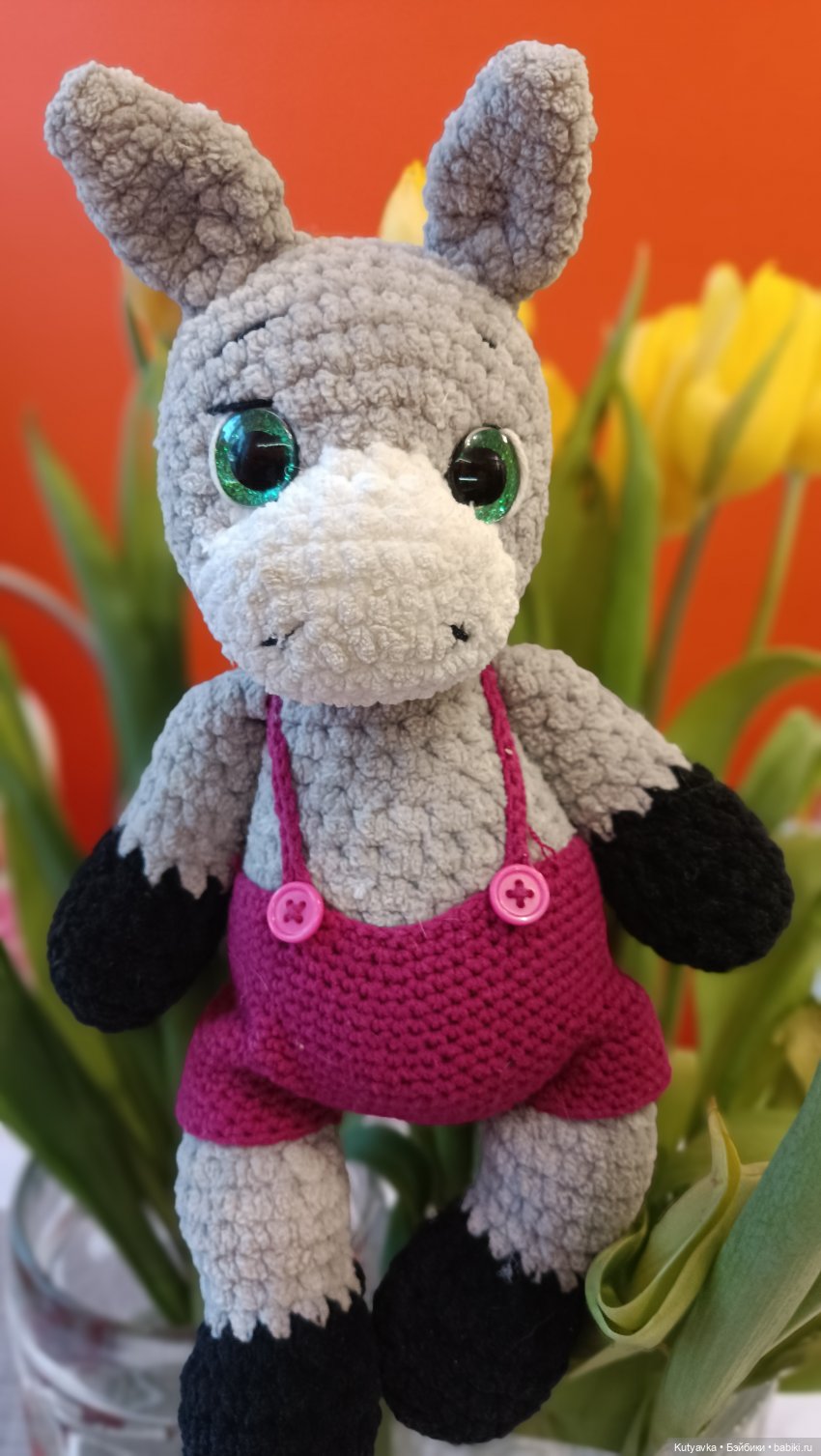 Ослик ручной работы — Вязаные игрушки и амигуруми: крючком