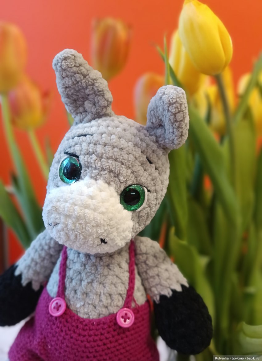 Ослик ручной работы — Вязаные игрушки и амигуруми: крючком (фото 2)